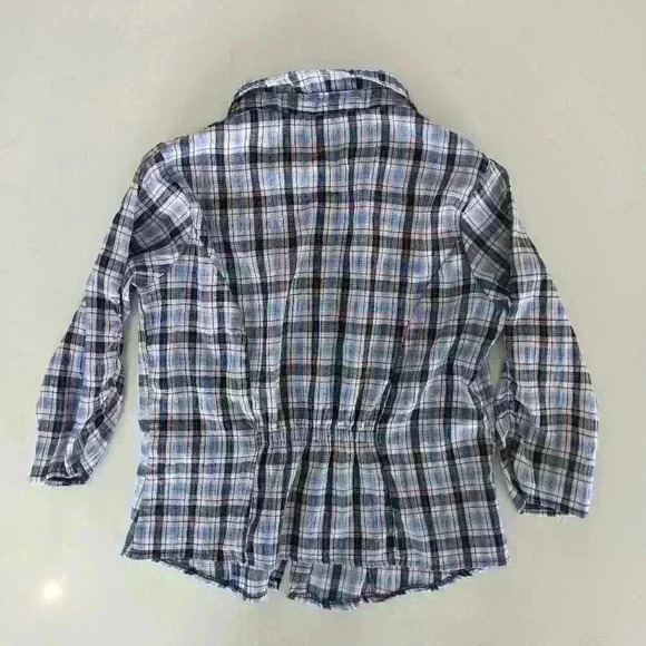 1955 vintage, button down shirt, blue and red,  Sz Medium, plaid - Picture 4 of 6